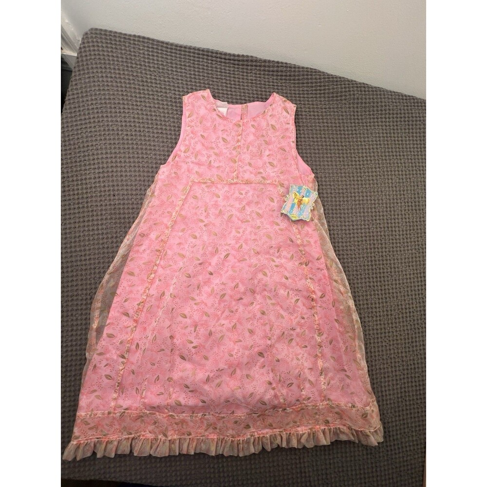 Oilily  Dress colorful Pink Overlay Summer  sz. 152 11-12 girls Vtg